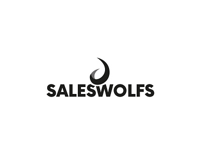 Saleswolfs Logo brand agency branding branding and identity clean colors design logo modern sales typography