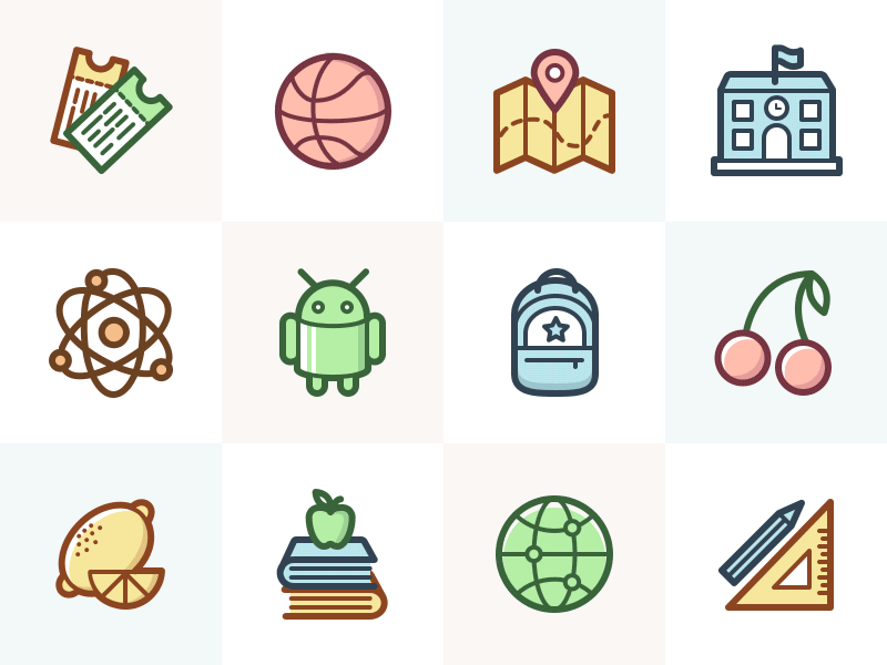 Capitalist Flat Icons Collection