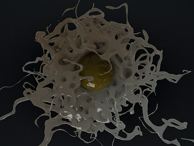 egg in darkness 3d c4d cgi cinema 4d design egg maxon motion graphics xparticles