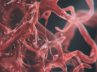 closeup blood 3d blood c4d cinema4d design molecule particles render xparticles