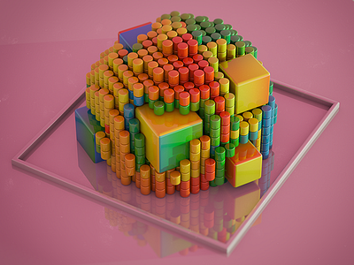 coltherp 3d after effects c4d cgi cinema 4d octane octane render photoshop rainbow voxygen