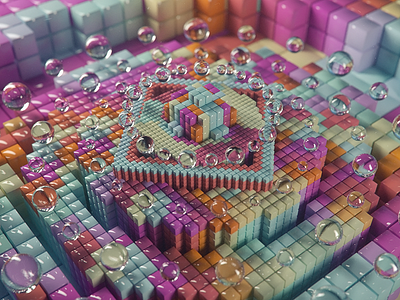 hbd jellybelly 3d after effects c4d cgi cinema 4d octane octane render photoshop voxygen x particles