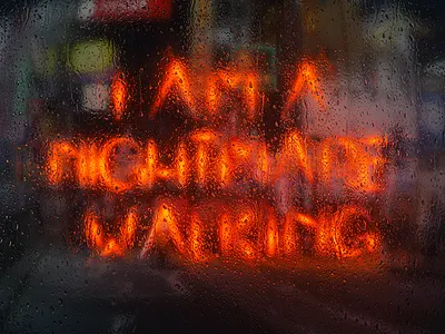 I Am A Nightmare Walking 385 3d after effects c4d cgi cinema 4d neon octane octane render photoshop rain x particles