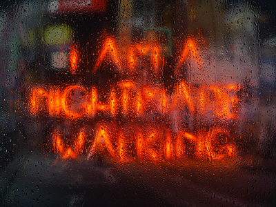 I Am A Nightmare Walking 385 3d after effects c4d cgi cinema 4d neon octane octane render photoshop rain x particles