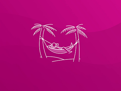 🌸 Hammock Animation 🌸 animation app chill hammock hawaiian illustration loading lottie