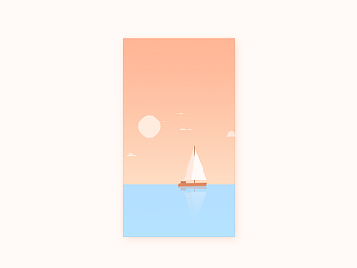 daily practice 005day app clouds gui illustrations sailing