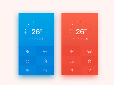Intelligent air conditioning app gui