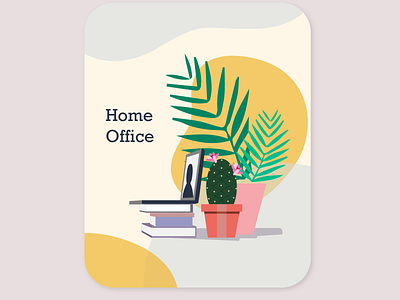 Home Office branding design graphic design il illustration plant digital webillustration