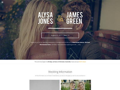 Cherished - An engagement and wedding theme for WordPress engagement wordpress theme homepage minimal themeforest wedding wedding wordpress theme wordpress