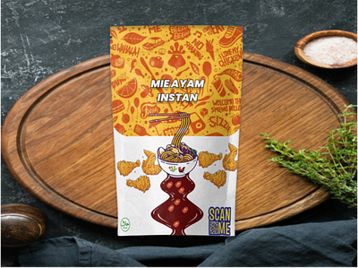 MIE AYAM INSTAN PACKAGING branding graphic design motion graphics ui