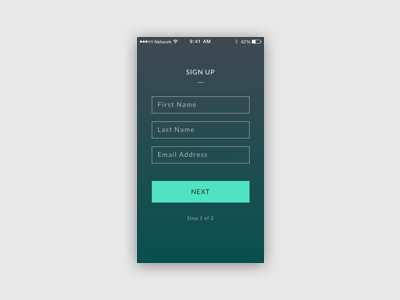 Sign-Up (daily UI 001) dailyui signup