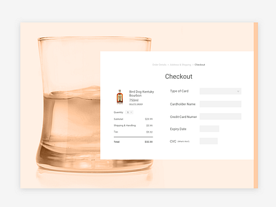 CC Checkout (daily UI 002) credit card checout dailyui desktop