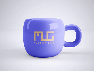 Free Fat Ceramic Coffee Mug Mockup PSD Template 3d animation branding design graphic design illustration logo motion graphics ui