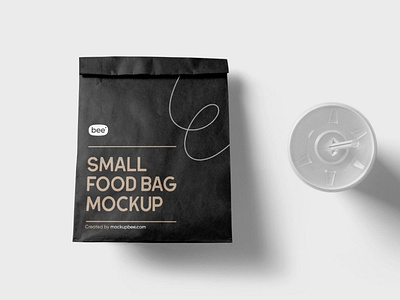 Free Small Food Bag Mockup PSD Template 3d animation branding design graphic design illustration logo motion graphics ui vector