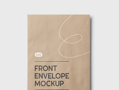 Free Front Envelope Mockup PSD Template 3d animation branding design graphic design illustration logo motion graphics ui vector