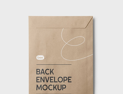 Free Back Envelope Mockup PSD Template 3d animation branding design graphic design illustration logo motion graphics ui vector