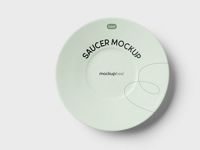 Free Saucer Mockup PSD Template 3d animation branding design graphic design illustration logo motion graphics ui vector