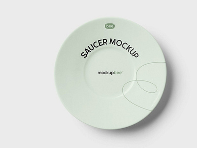 Free Saucer Mockup PSD Template