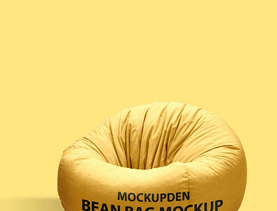 Free Bean Bag Chair Mockup PSD Template 3d animation branding design graphic design illustration logo motion graphics ui vector