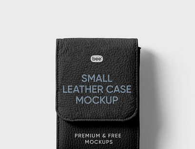 Free Small Leather Case Mockup PSD Template 3d animation branding design graphic design illustration logo motion graphics ui vector