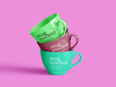 Free Tea / Coffee Cup Mockup PSD Set Template