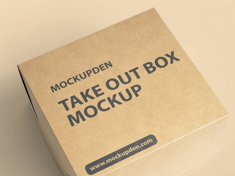 Free Take Out Box Mockup Psd Template By Bada Tahri On Dribbble