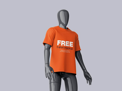 Free Mannequin T-Shirt Mockup PSD Set Template 3d animation branding design graphic design illustration logo motion graphics ui vector
