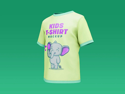 Free Kids T-Shirt Mockup PSD Set Template