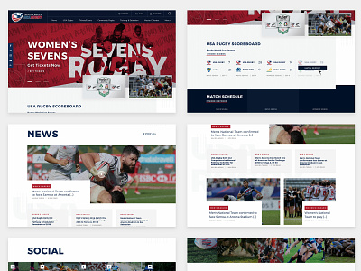 Rugby RFP clean design edgy league mobile re design responsive rfp rugby sport ui ux visual design website