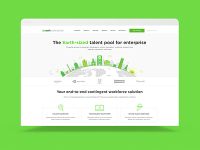 Enterprise homepage homepage illustration web design