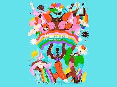 Listerine #bocasllenasdeorgullo adobe branding campaign character design fashion floral illustration inclution procreate pryde queer