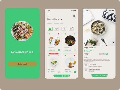 Food ordering app app branding design icon illustration logo typography ui ux vector