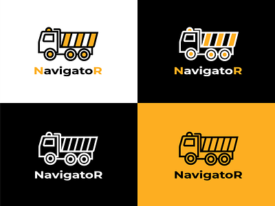 Minimalistic logo for a construction equipment rental company