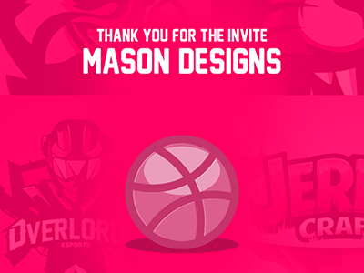 Thanks for the Invite https://dribbble.com/MasonDesigns drafted