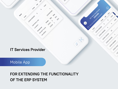 Mobile app for extending the functionality of the ERP System agency app application design design agency erp figma mobile app mobile design mobile development software development software development agency ui ux