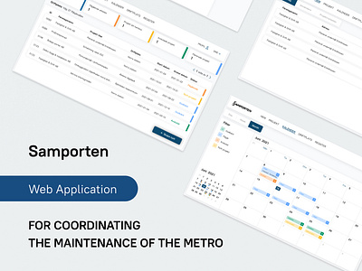 Web application for coordination the maintenance of the metro