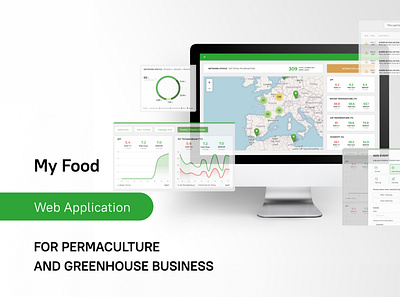 Myfood - web app for permaculture and greenhouse business account management admin panel agency app application design design agency figma internal system software development software development agency ui ux web design web development