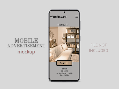 Mobile Advertisement Mockup Design | Mock-up | Template