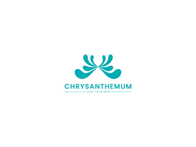 Chrysanthemum Skin Care Logo beauty beauty logo brand identity branding chrysanthemum chrysanthemum logo cosmetic logo design graphic design illustration logo logo design shine skin care logo design skin care logo skin care oil skin shine