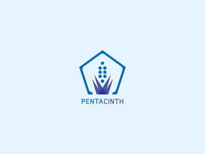 Pentagon Shape + Hyacinth Flower brand identity branding design graphic design graphic designer illustration logo logo design