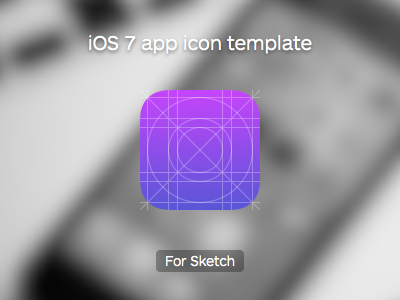 iOS 7 app icon template for Sketch icon ios sketch template