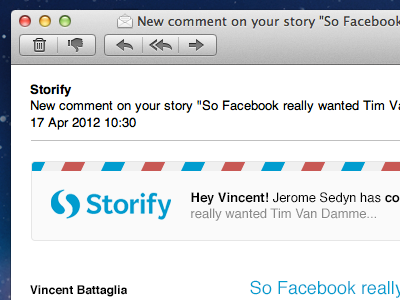 Storify - email template header