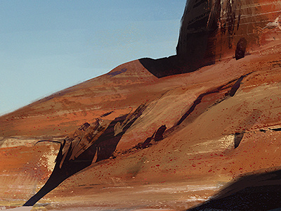 Canyon desert landscape painting rock texture utah