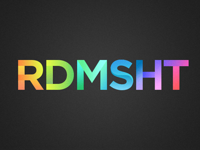 rainbow type colors gotham logo rainbow spectrum typography