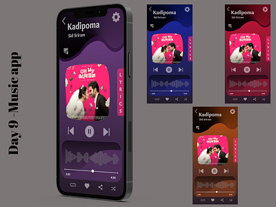 Music app DailyUI 9 100daysui dailyui dailyui loginpage design ui