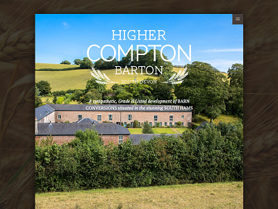 Higher Compton Barton Website branding custom parallax responsive website wordpress