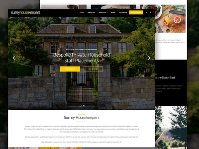 Surrey Housekeepers css homepage jquery layout ui website wordpress