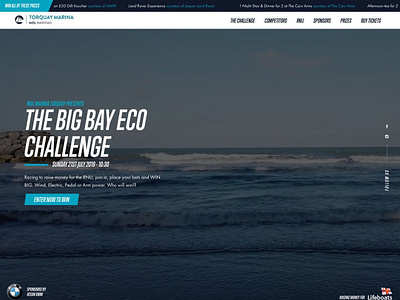 The Big Bay Eco Challenge custom design responsive typography vector website wordpress
