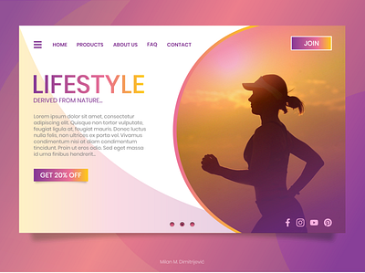 LIFESTYLE Web Element design graphic design ui website