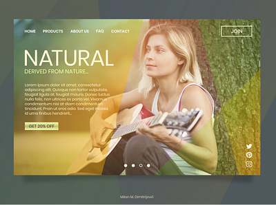 NATURAL Web Element design graphic design vector website
